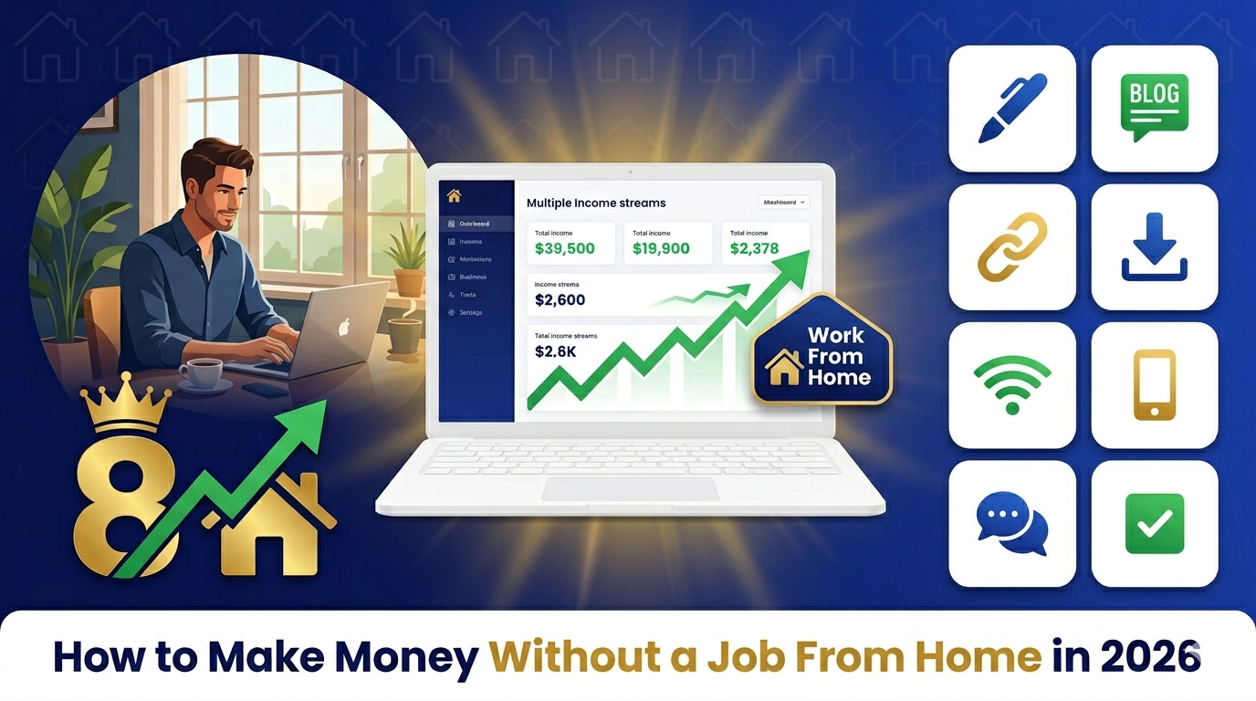 how to make money without a job from home 2026