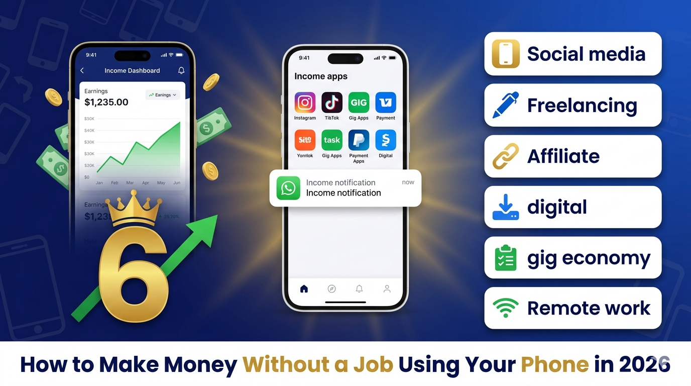 make money without a job using your phone 2026