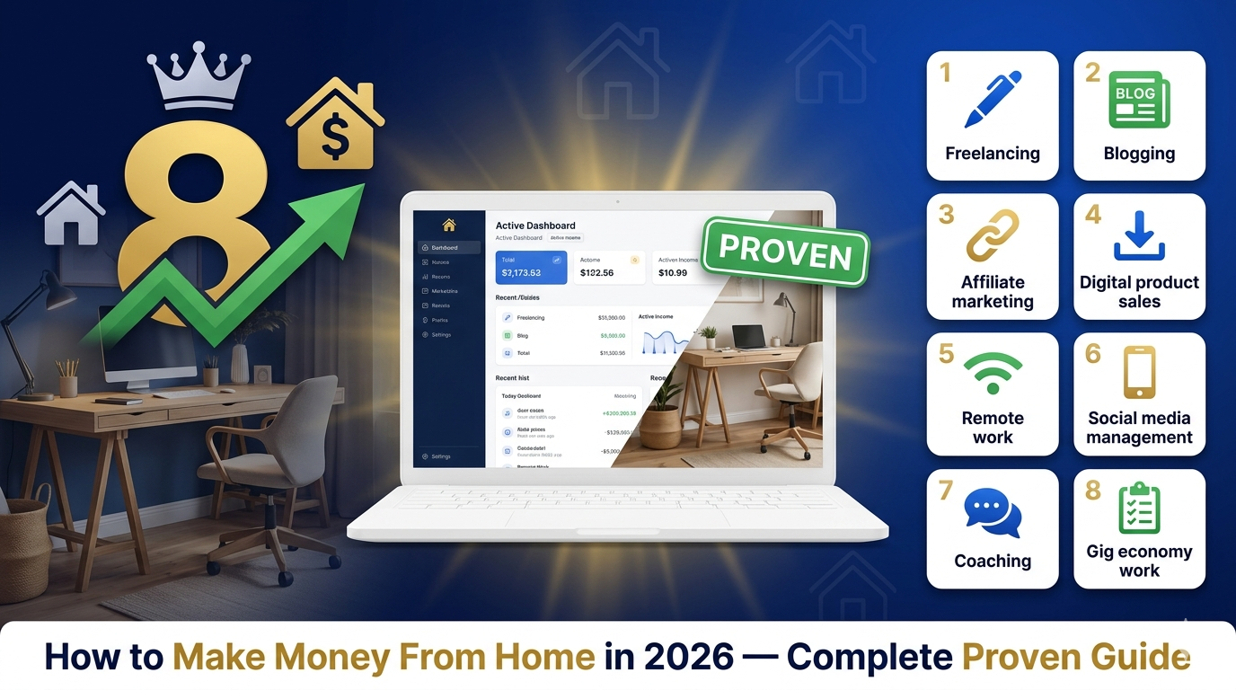 how to make money from home 2026 proven
